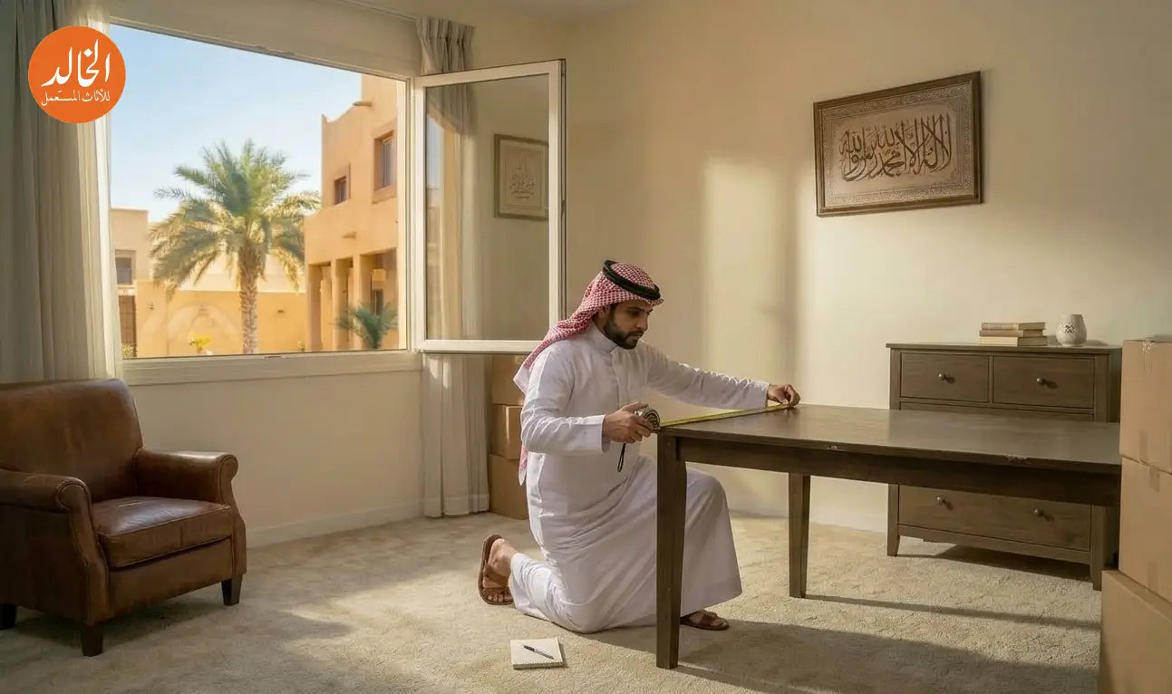 فحص طاولة قبل بيعها لشركة الخالد