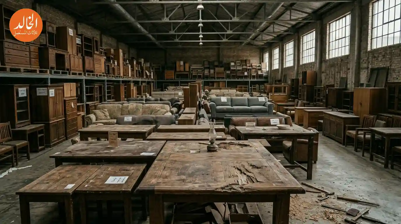 محل أثاث مستعمل تقليدي شركة الخالد لشراء الكنب الكلاسيك والمجالس التراثية والقطع الخشبية القديمة بالرياض 2026