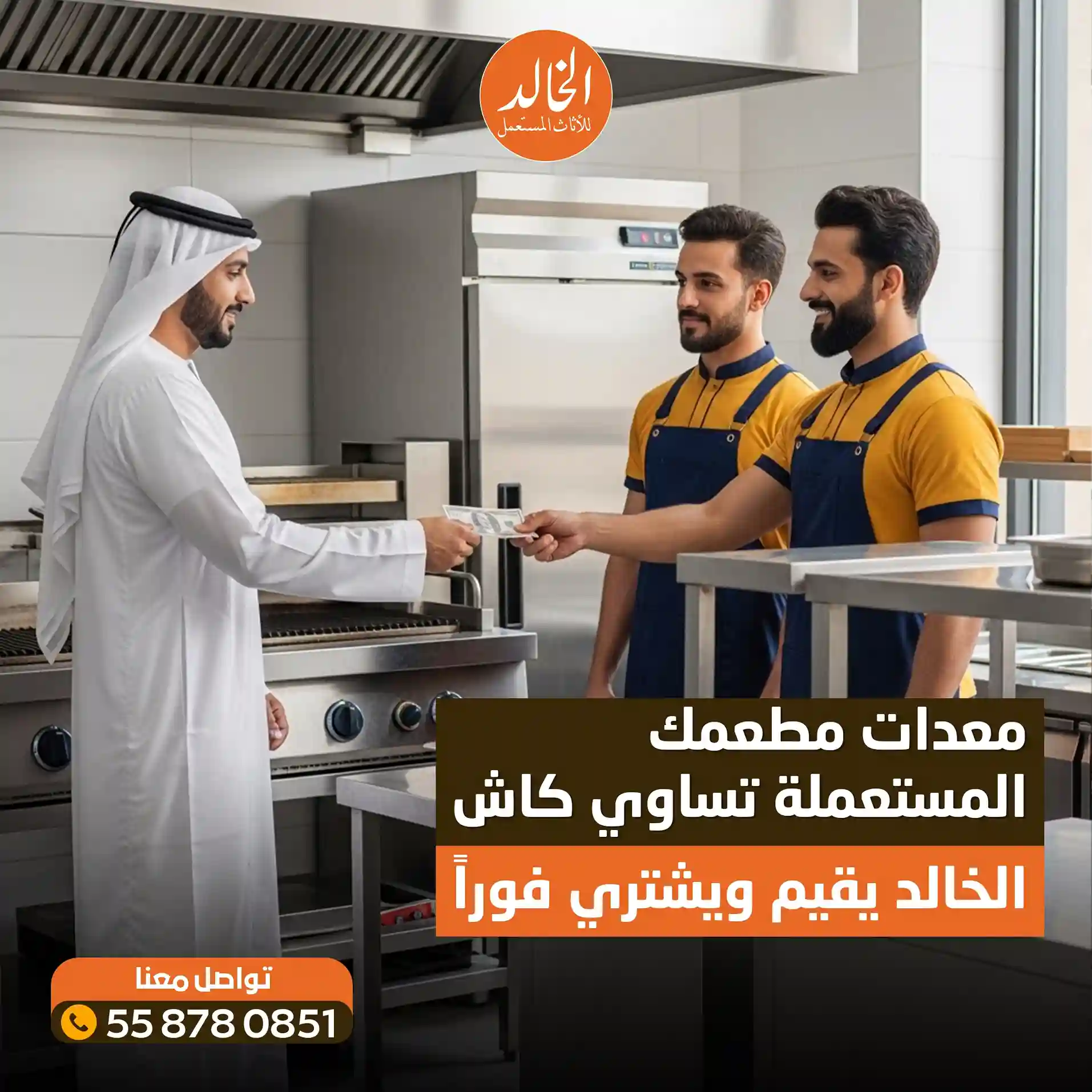 أماكن شراء معدات مطاعم مستعمله بالرياض شركة الخالد 0558780851 نشتري أدوات المطاعم والمقاهي كاش 2026