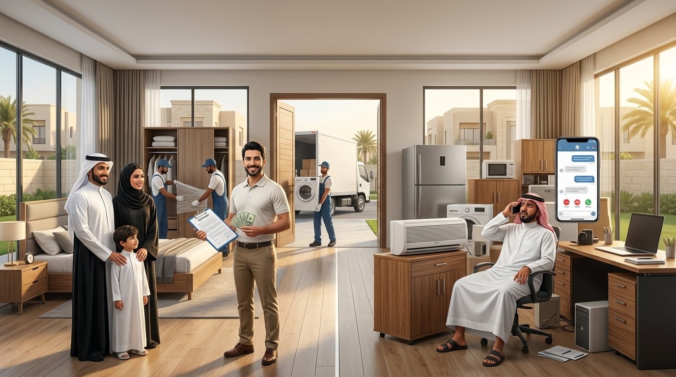 أفضل شركة شراء اثاث مستعمل الرياض | شركة الخالد vs حراج: من يمنحك أعلى سعر؟ 3 Family selling furniture in Riyadh 202607262027