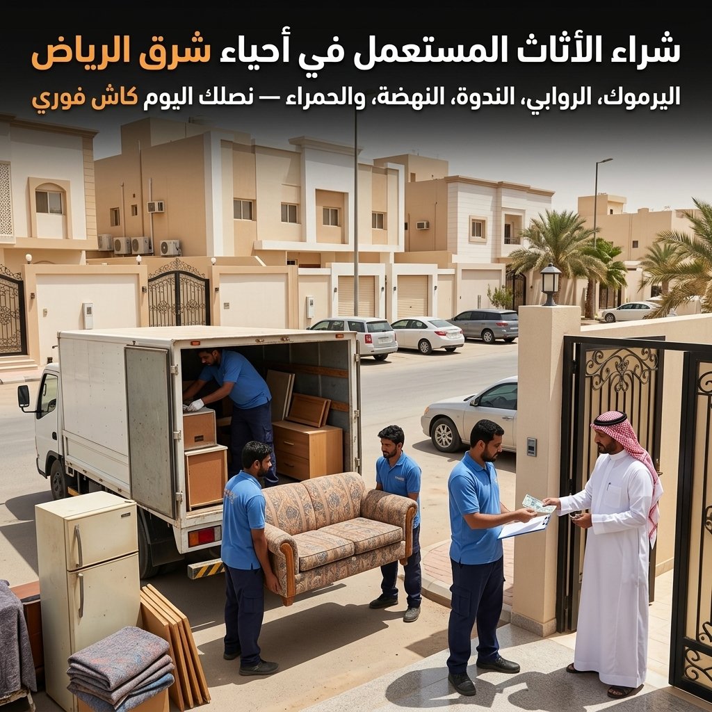 شراء اثاث مستعمل احياء شرق الرياض