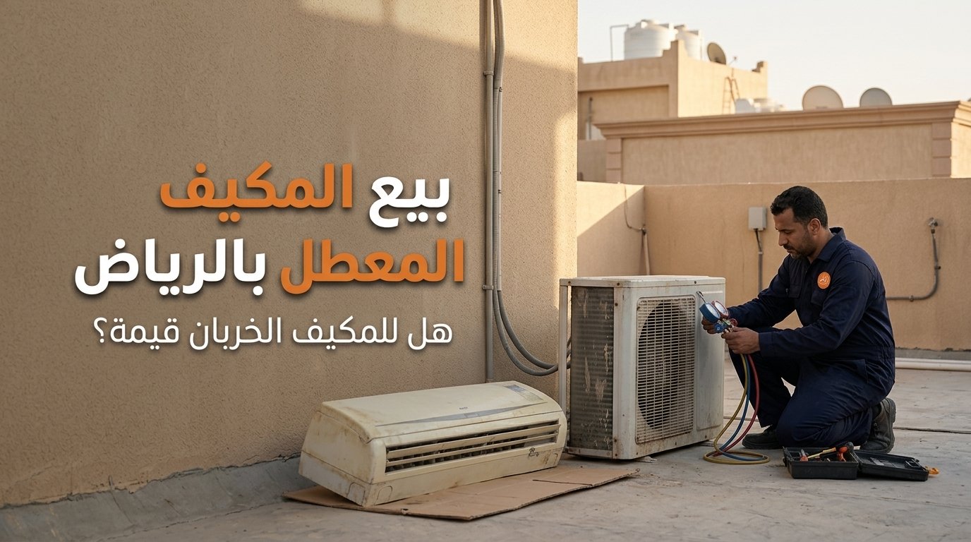 شراء مكيفات خربانة بالرياض